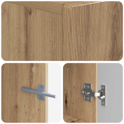 vidaXL TV Cabinet Artisan Oak Engineered Wood