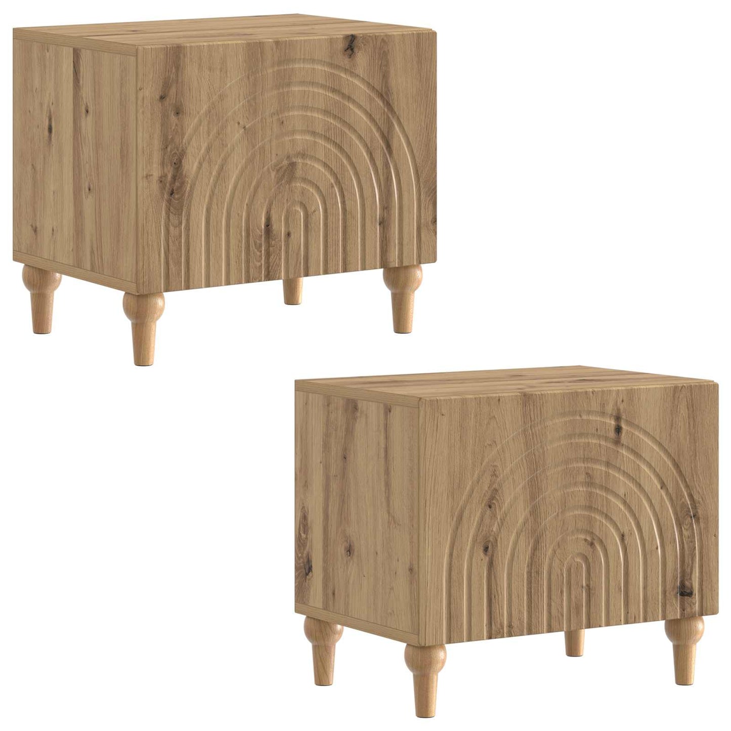 vidaXL TV Cabinet Artisan Oak Engineered Wood