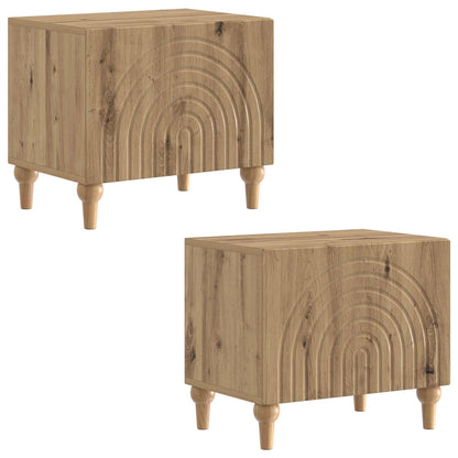 vidaXL TV Cabinet Artisan Oak Engineered Wood