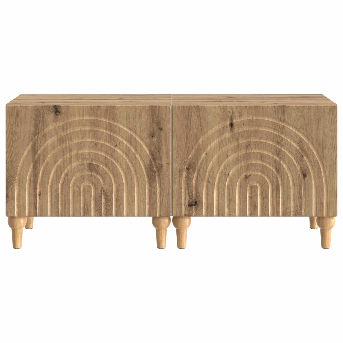 vidaXL TV Cabinet Artisan Oak Engineered Wood