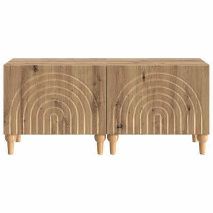 vidaXL TV Cabinet Artisan Oak Engineered Wood
