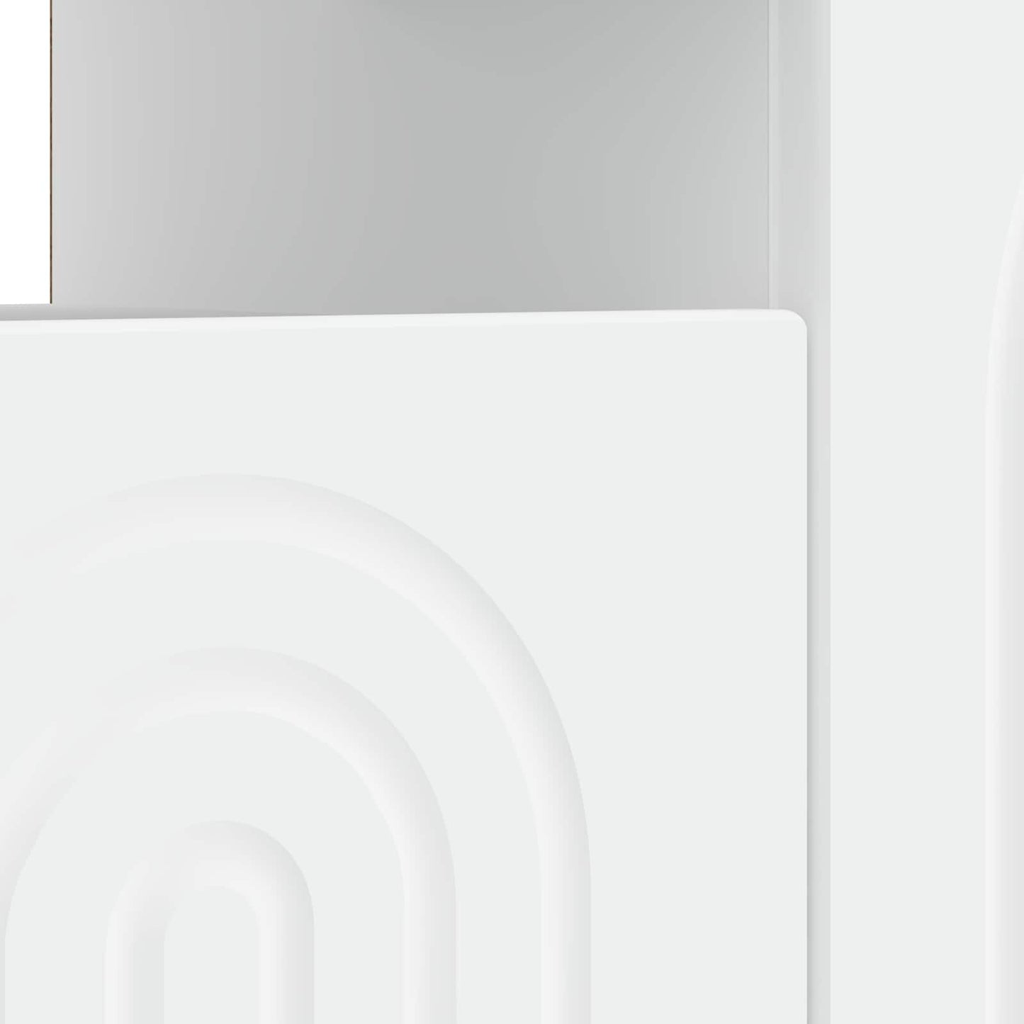 vidaXL LED TV Cabinet White Engineered Wood