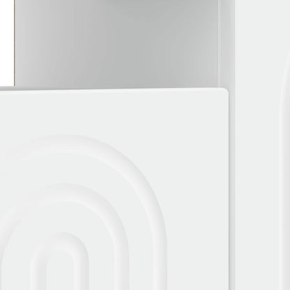 vidaXL LED TV Cabinet White Engineered Wood