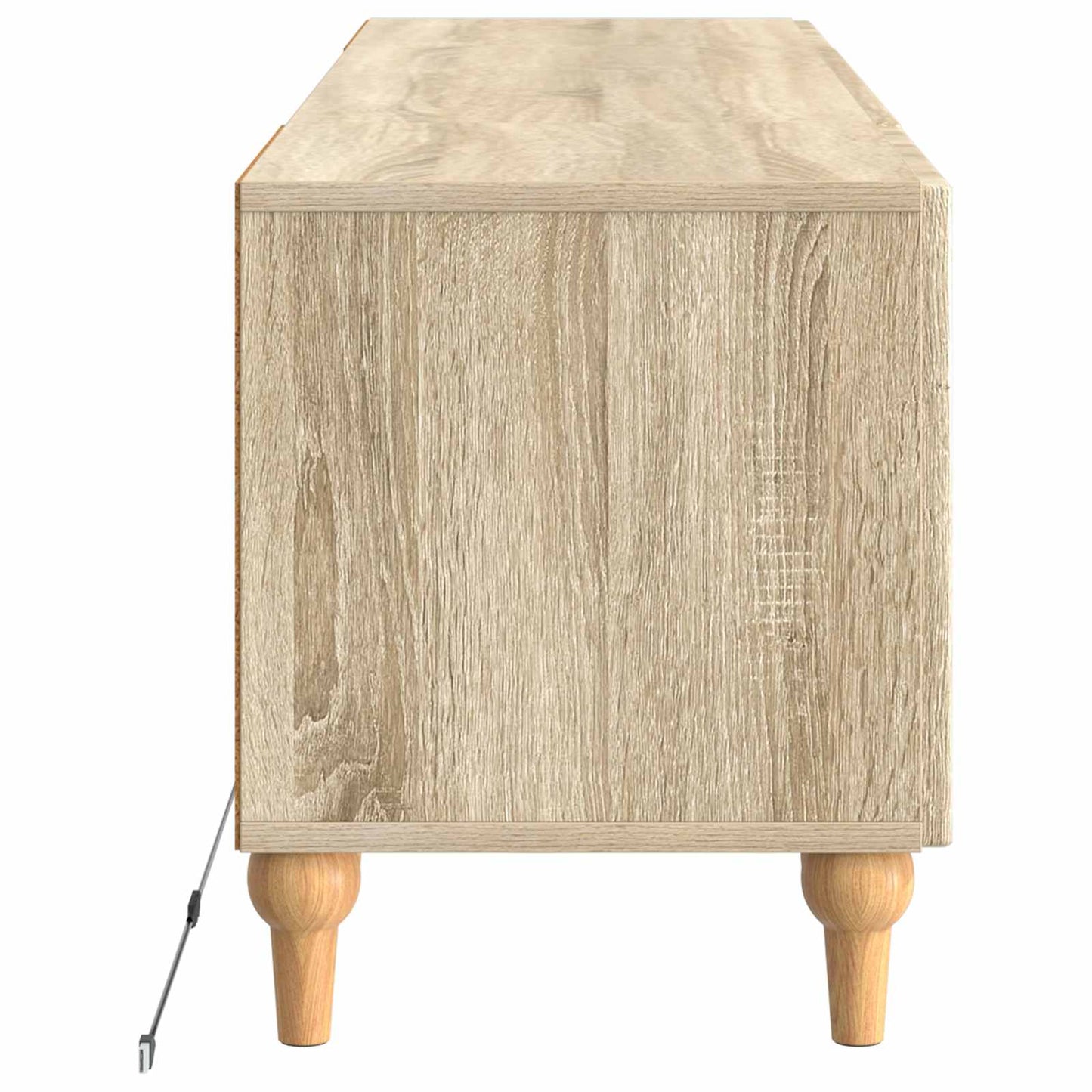 vidaXL LED TV Cabinet Sonoma Oak Engineered Wood