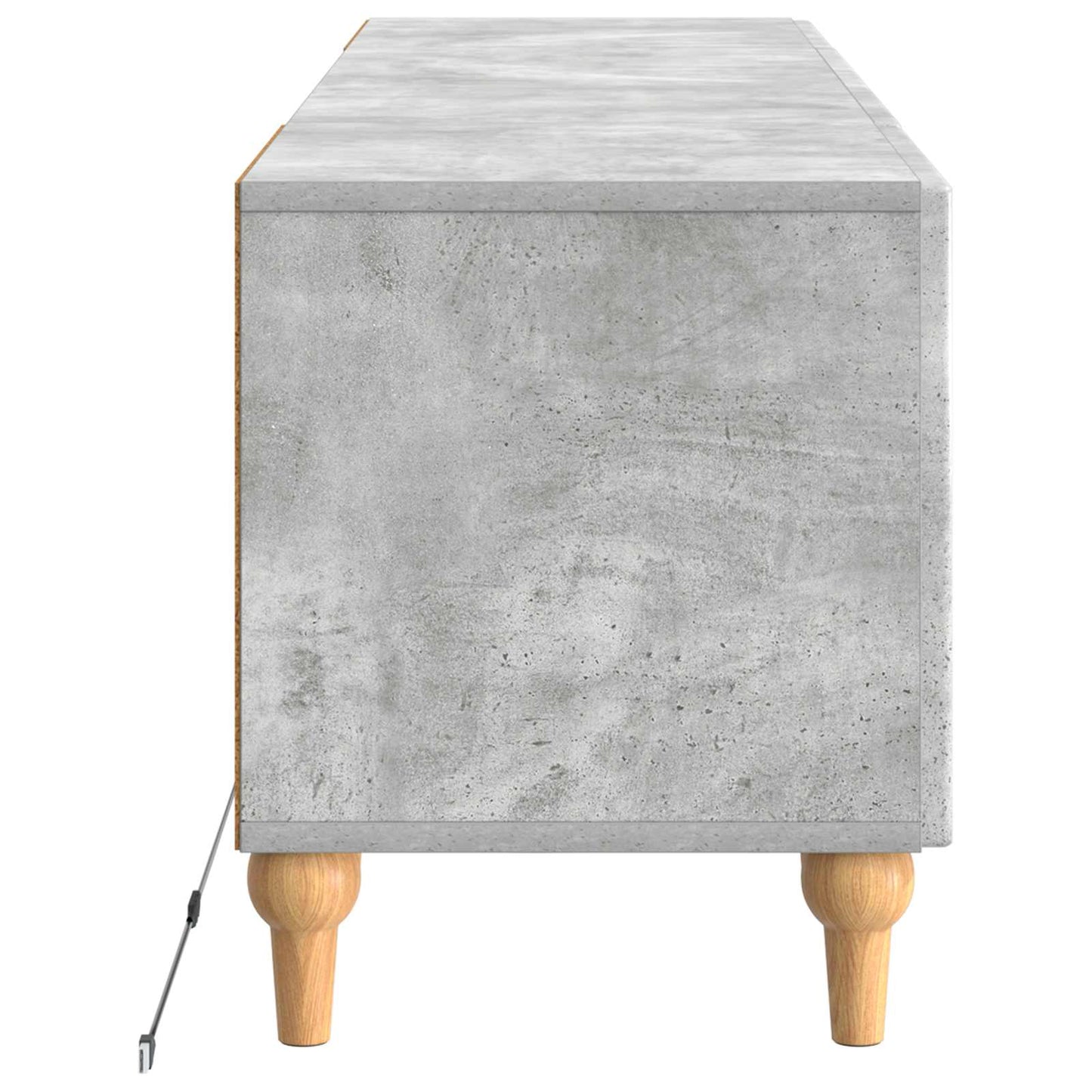 vidaXL LED TV Cabinet Concrete Grey Engineered Wood