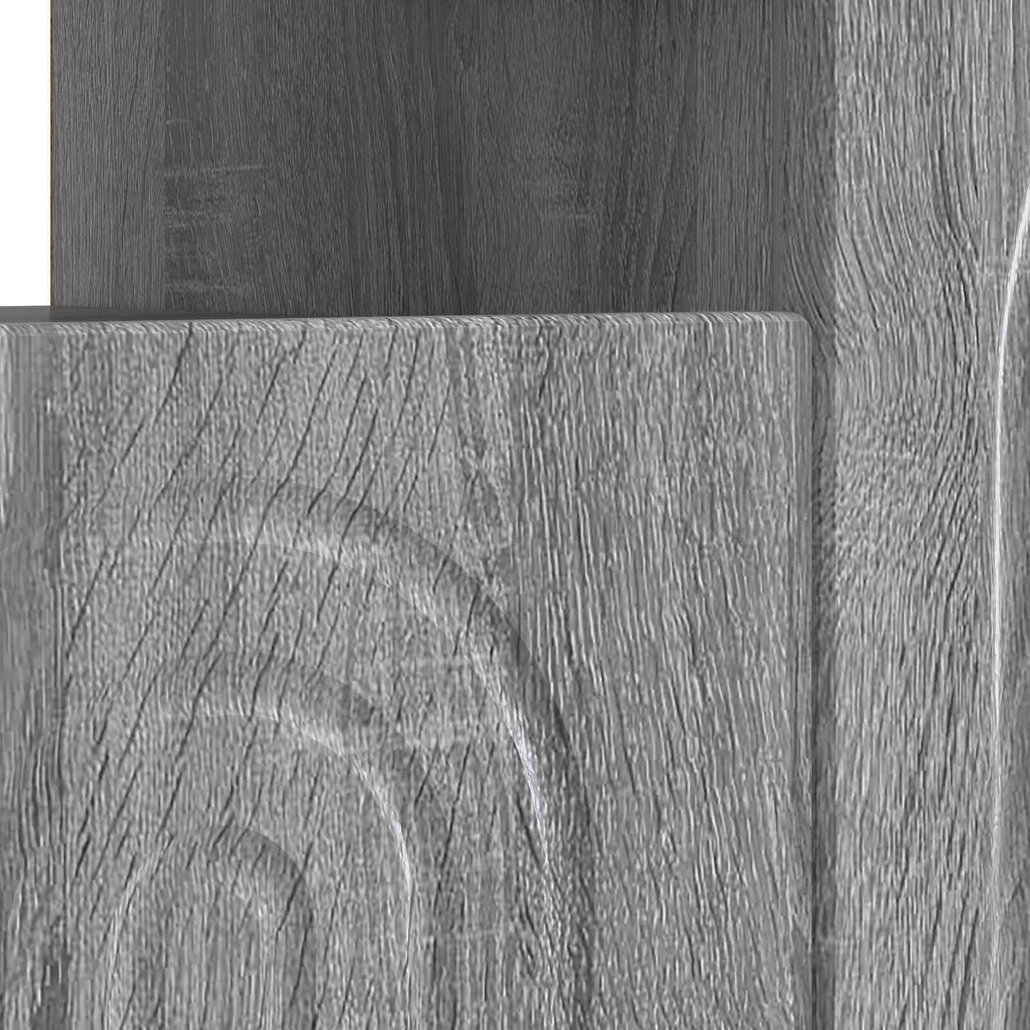 vidaXL LED TV Cabinet Grey Sonoma Engineered Wood