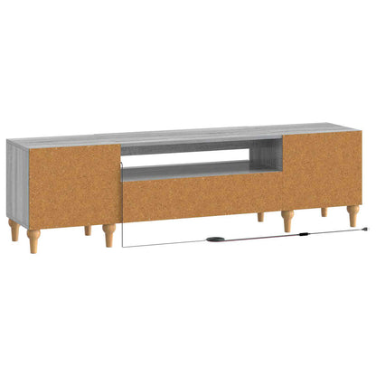 vidaXL LED TV Cabinet Grey Sonoma Engineered Wood