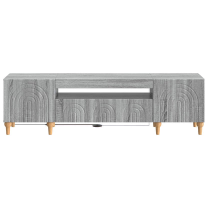 vidaXL LED TV Cabinet Grey Sonoma Engineered Wood