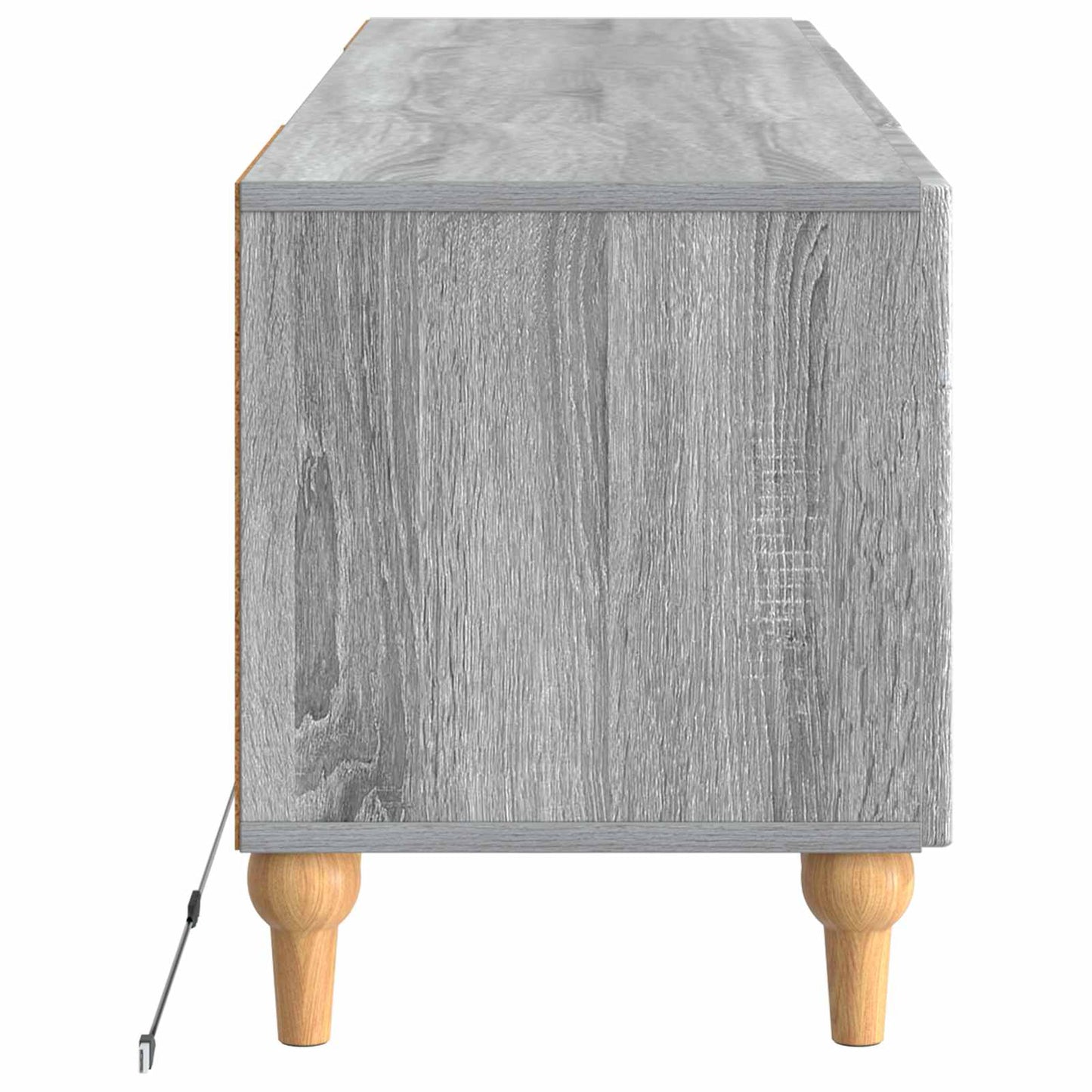 vidaXL LED TV Cabinet Grey Sonoma Engineered Wood