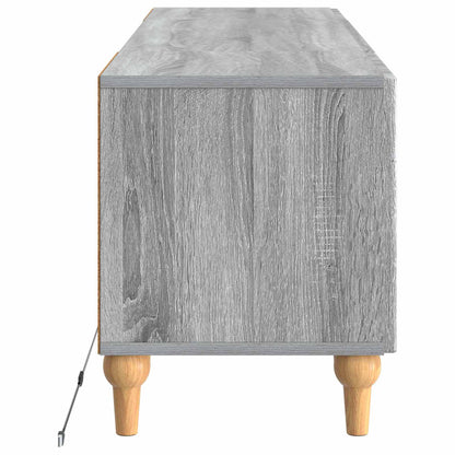 vidaXL LED TV Cabinet Grey Sonoma Engineered Wood