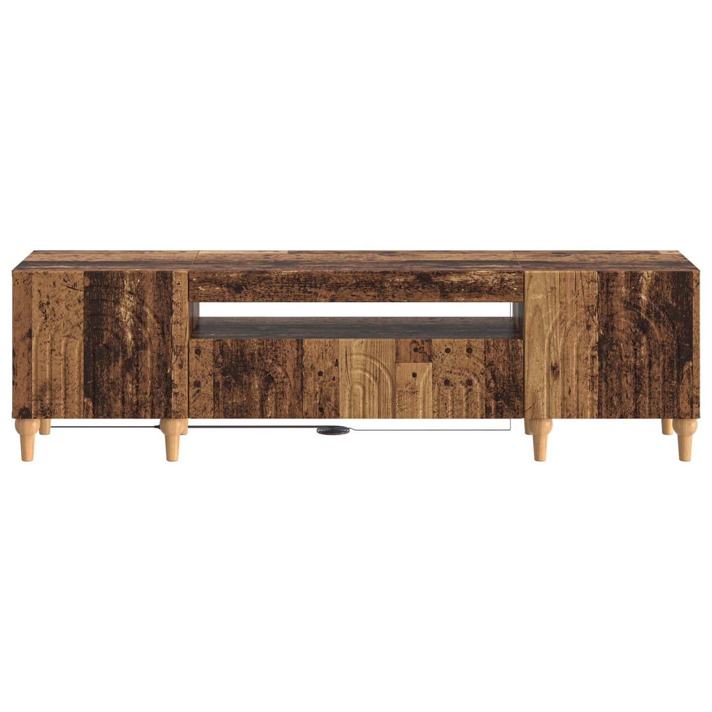 vidaXL LED TV Cabinet Old Wood Engineered Wood