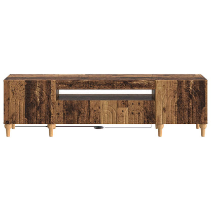 vidaXL LED TV Cabinet Old Wood Engineered Wood