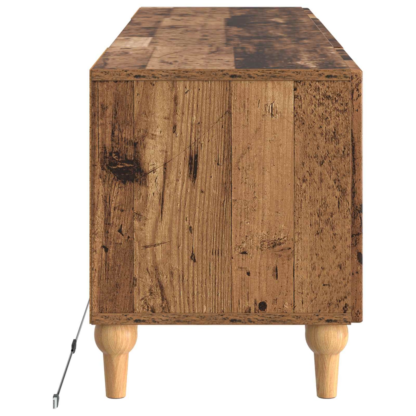 vidaXL LED TV Cabinet Old Wood Engineered Wood