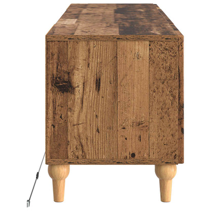 vidaXL LED TV Cabinet Old Wood Engineered Wood