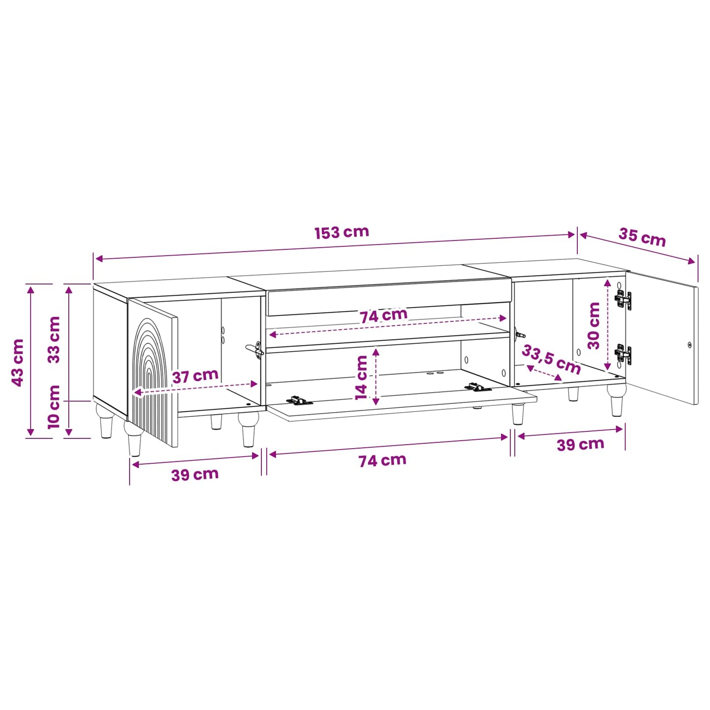 vidaXL LED TV Cabinet Old Wood Engineered Wood