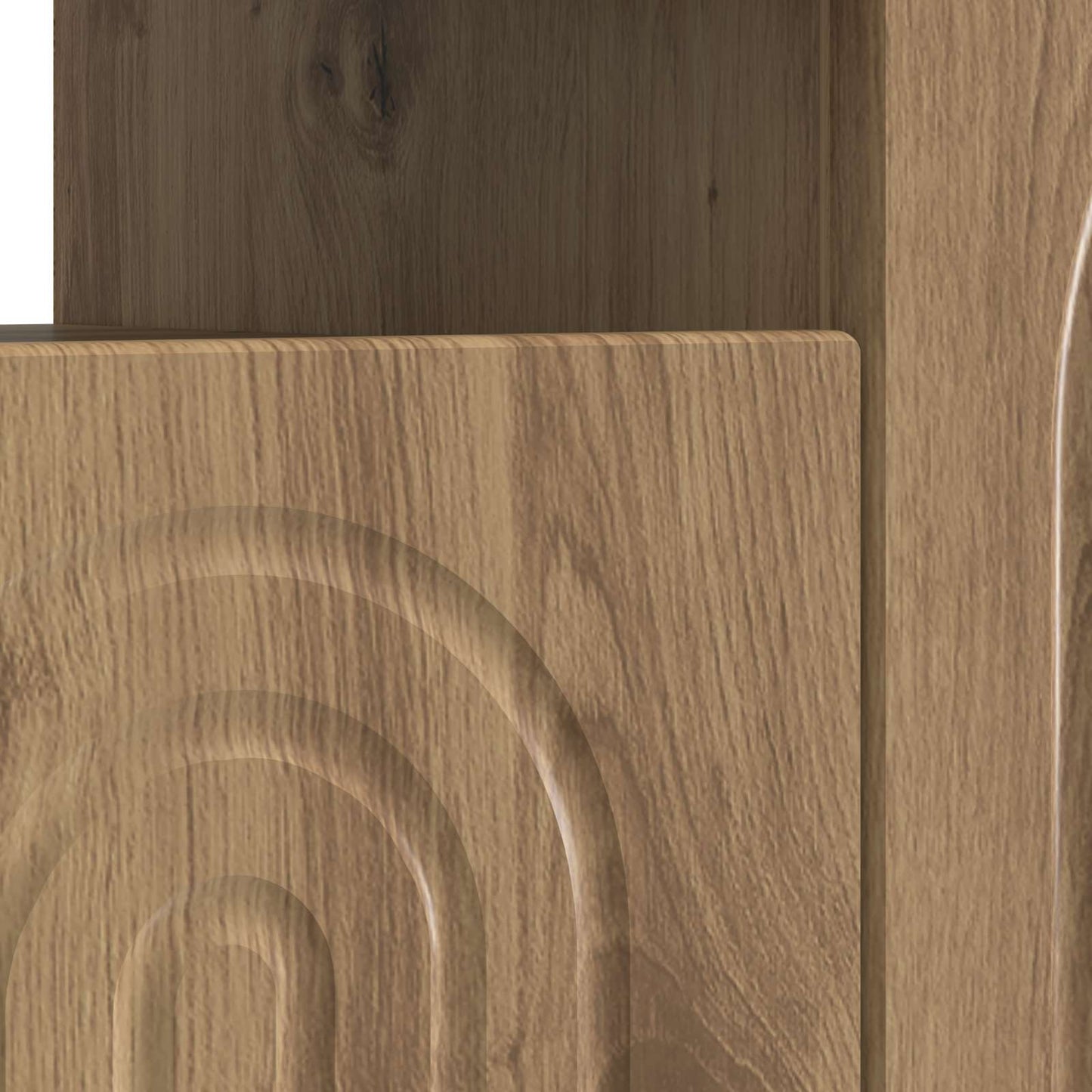 vidaXL LED TV Cabinet Artisan Oak Engineered Wood