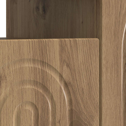vidaXL LED TV Cabinet Artisan Oak Engineered Wood