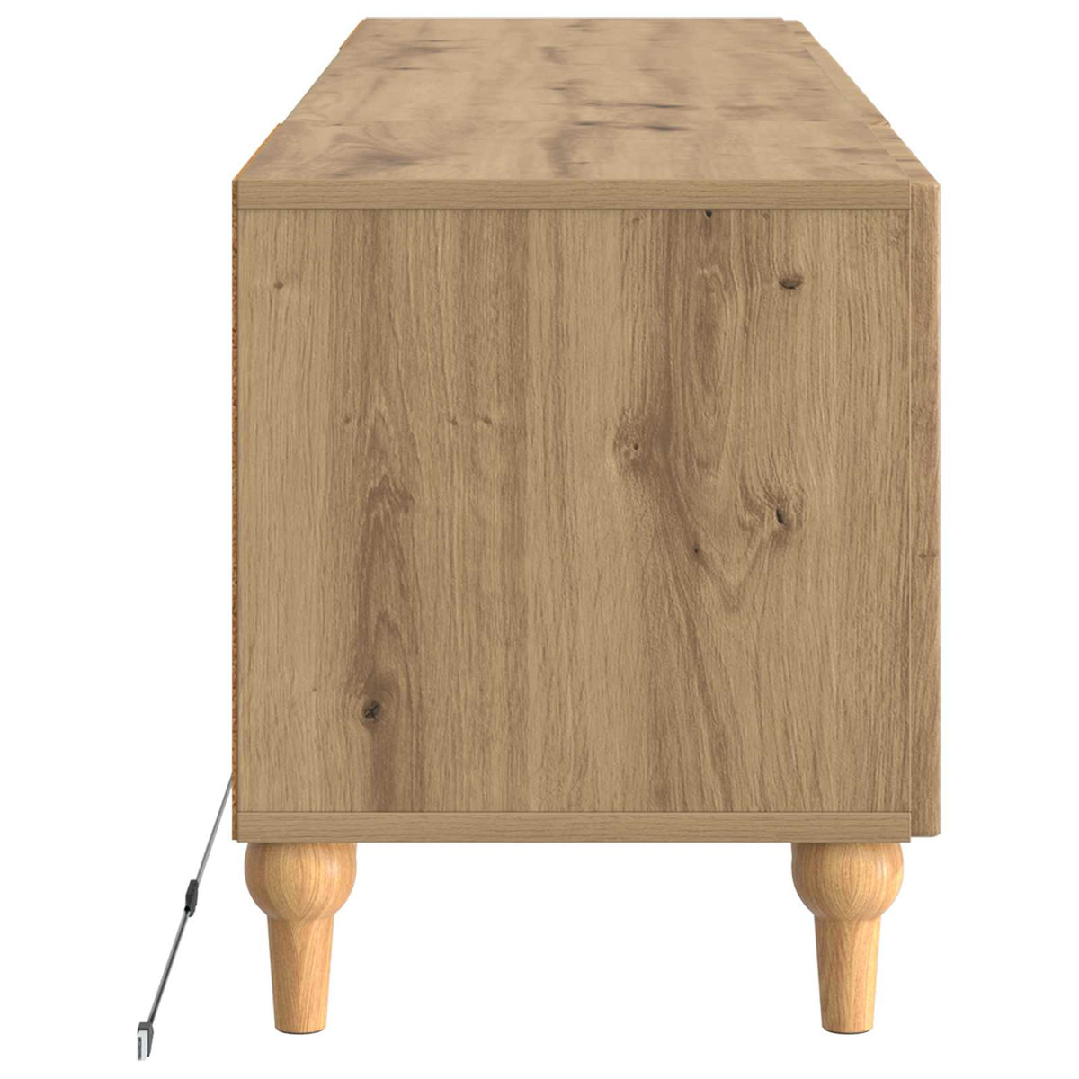 vidaXL LED TV Cabinet ALKMAAR 153 x 35 x 43 cm Artisan Oak