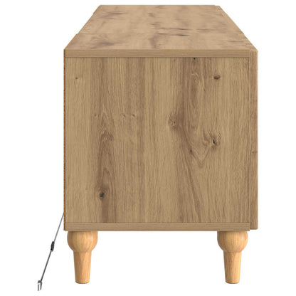 vidaXL LED TV Cabinet ALKMAAR 153 x 35 x 43 cm Artisan Oak