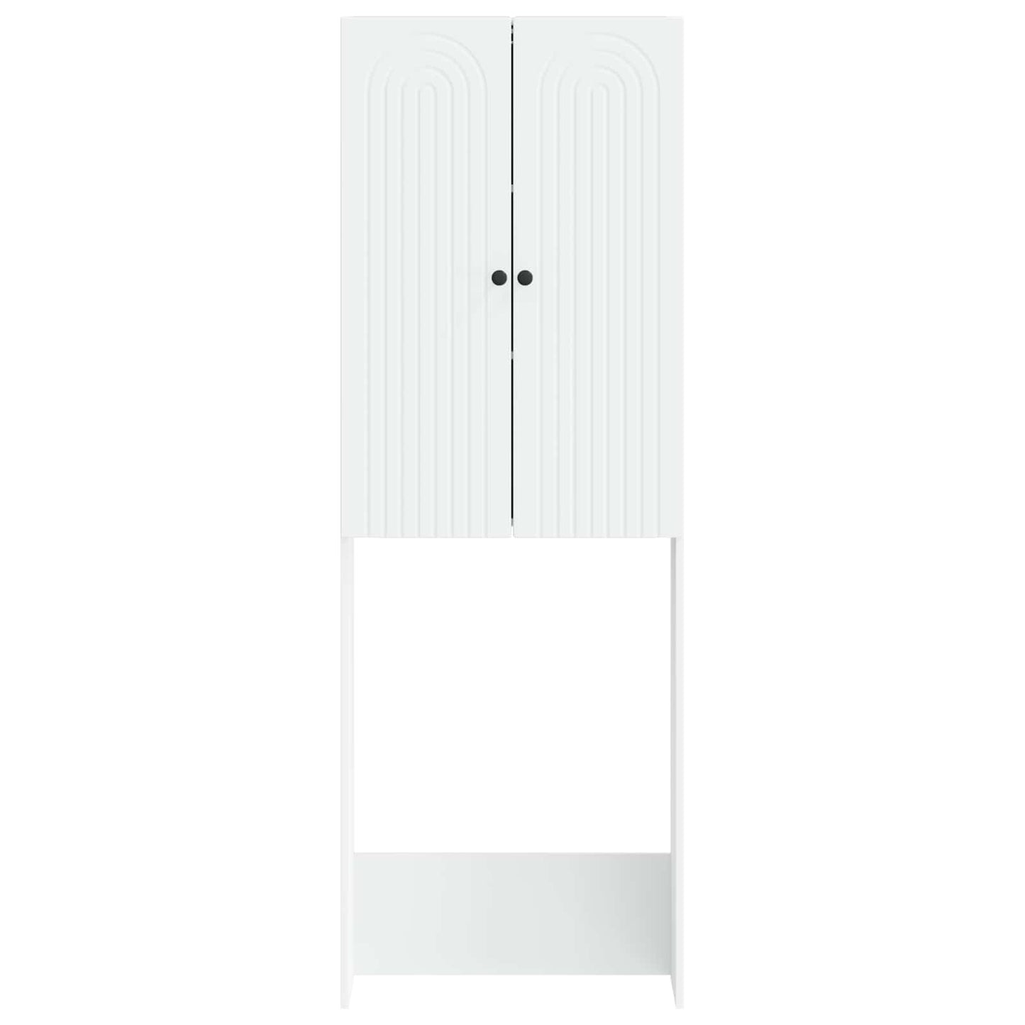 vidaXL Toilet Cabinet ALKMAAR White 66 x 25.5 x 190 cm Engineered Wood