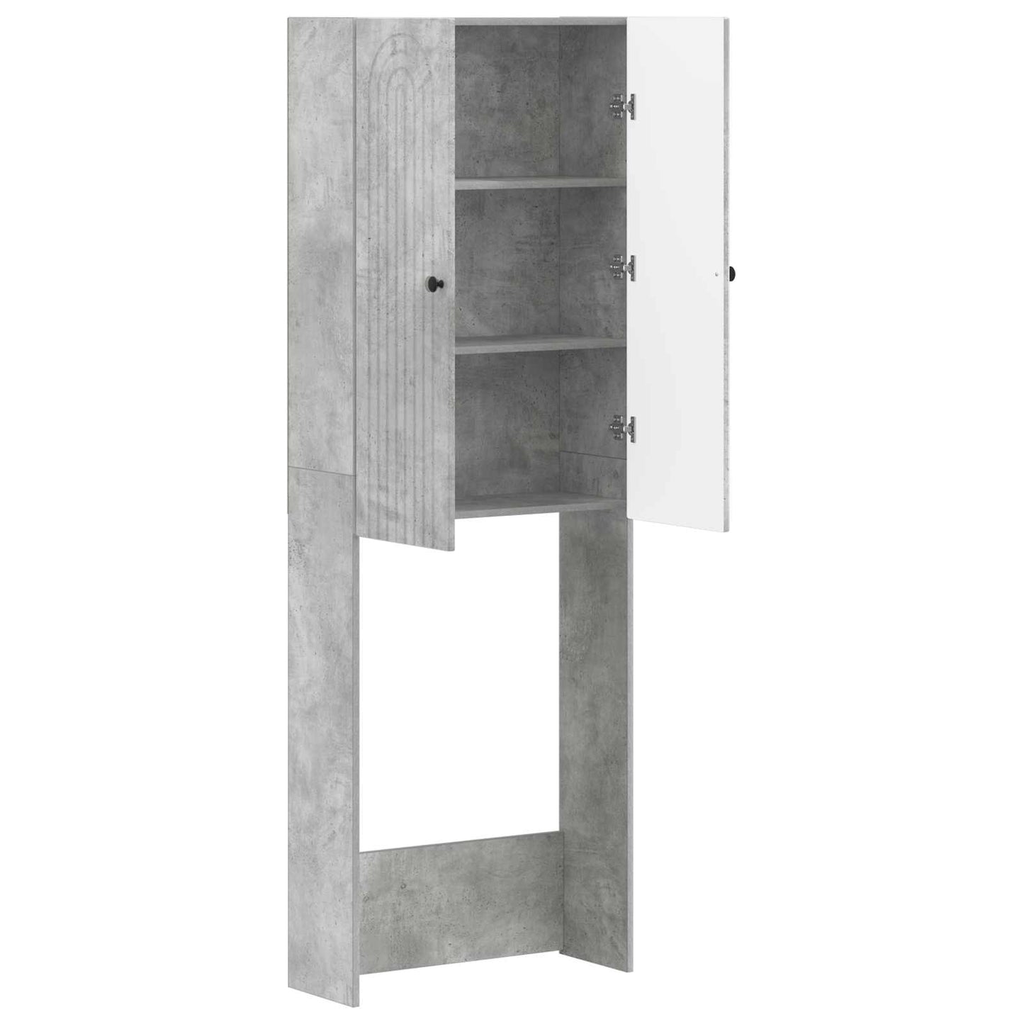 vidaXL Toilet Cabinet ALKMAAR Concrete Grey 66 x 25.5 x 190 cm