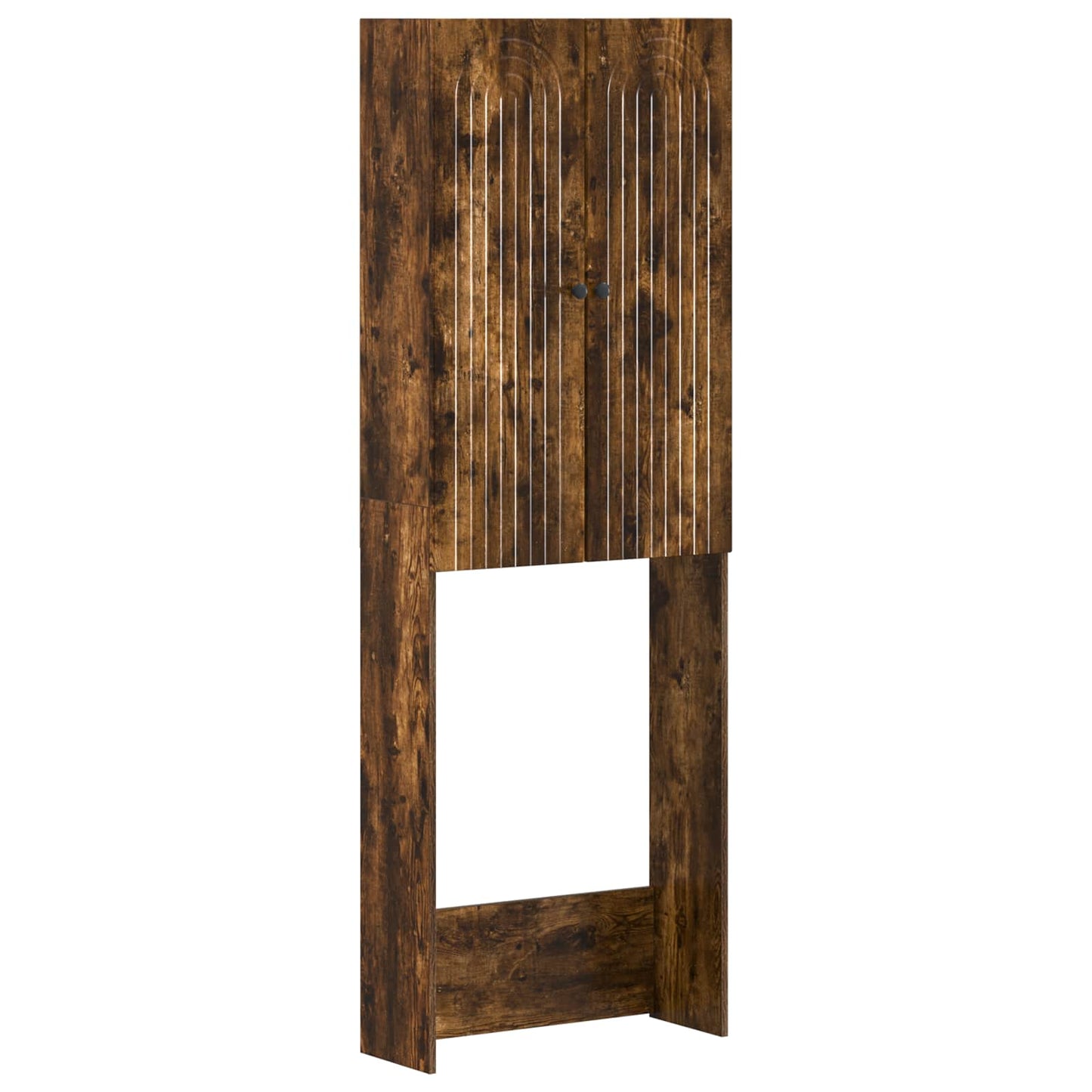 vidaXL Toilet Cabinet ALKMAAR Smoked Oak 66 x 25.5 x 190 cm