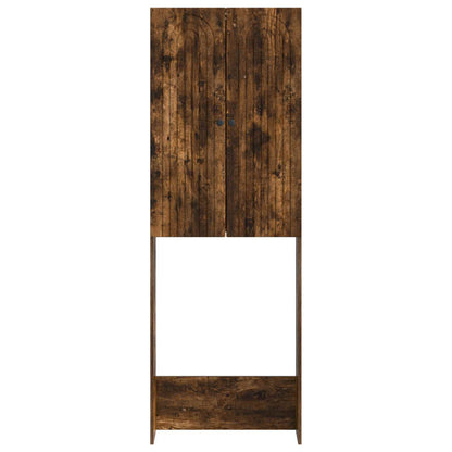 vidaXL Toilet Cabinet ALKMAAR Smoked Oak 66 x 25.5 x 190 cm