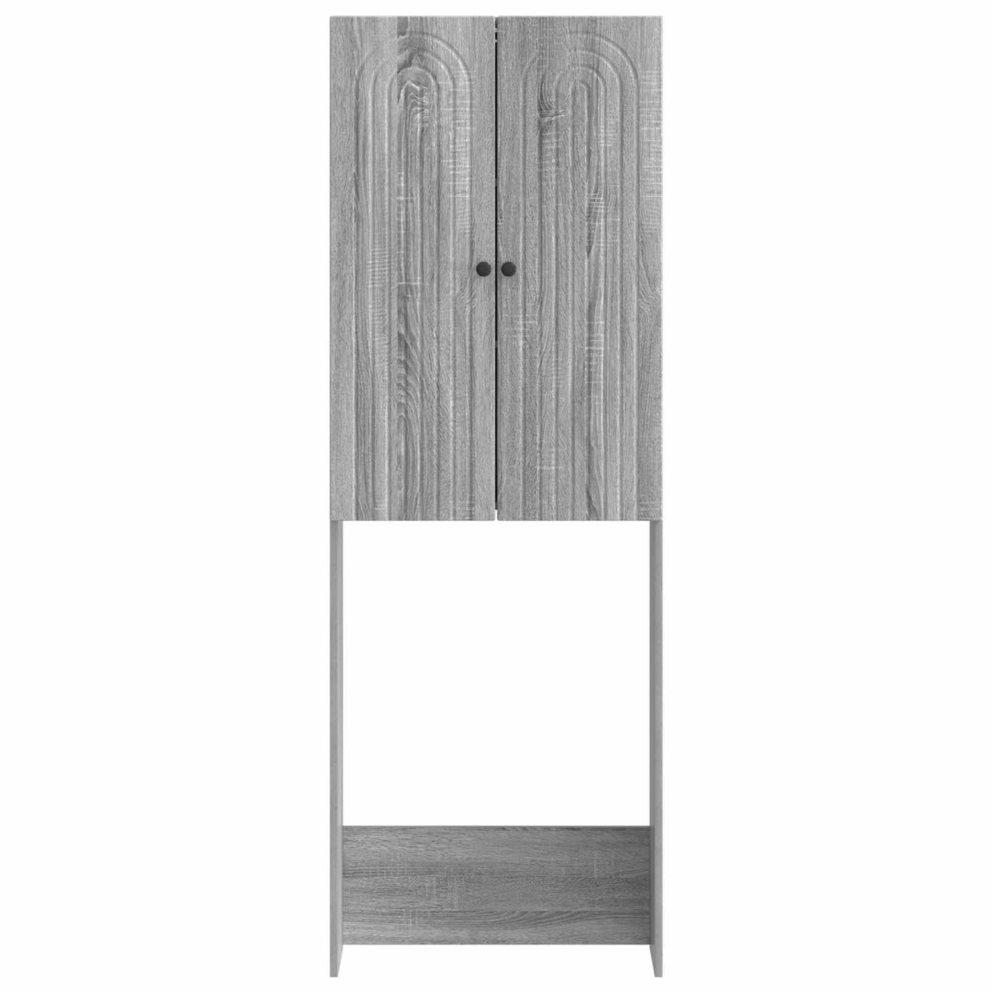 vidaXL Toilet Cabinet ALKMAAR Grey Sonoma 66 x 25.5 x 190 cm