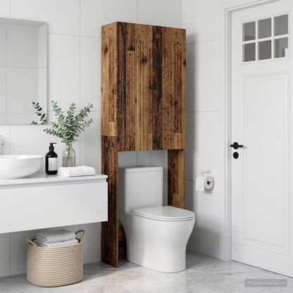 vidaXL Toilet Cabinet ALKMAAR Old Wood 66 x 25.5 x 190 cm