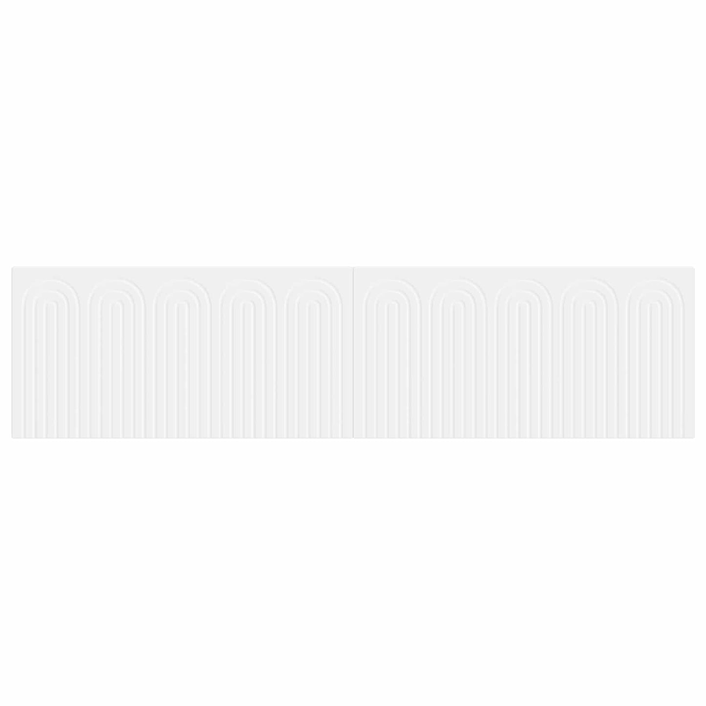 vidaXL Wall-Mounted Headboard ALKMAAR White Engineered Wood