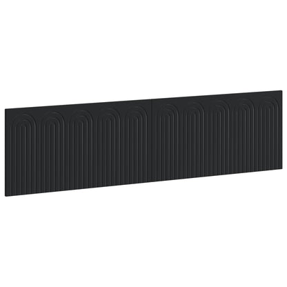 vidaXL Wall-Mounted Headboard ALKMAAR Black Engineered Wood