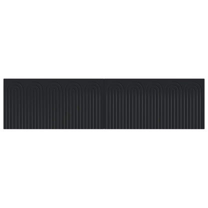 vidaXL Wall-Mounted Headboard ALKMAAR Black Engineered Wood