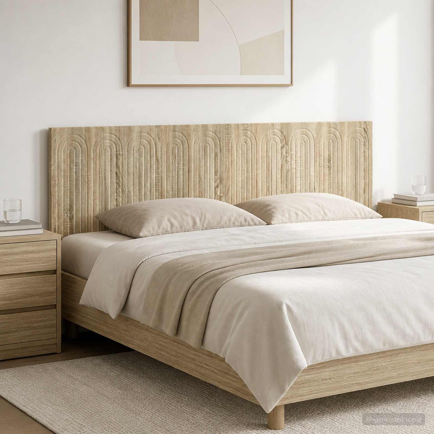 vidaXL Wall-Mounted Headboard ALKMAAR Sonoma Oak Engineered Wood
