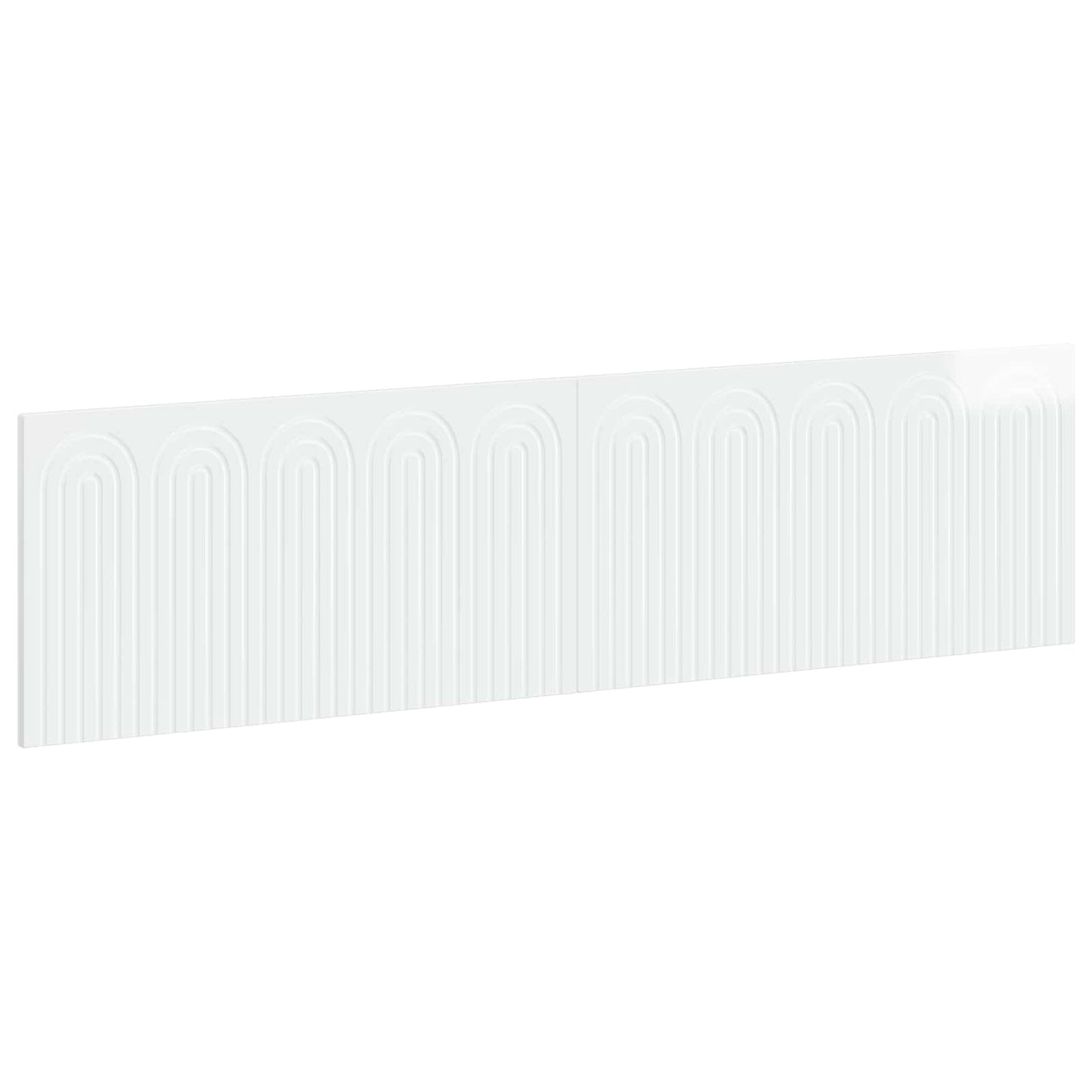vidaXL Wall-Mounted Headboard ALKMAAR High Gloss White Engineered Wood