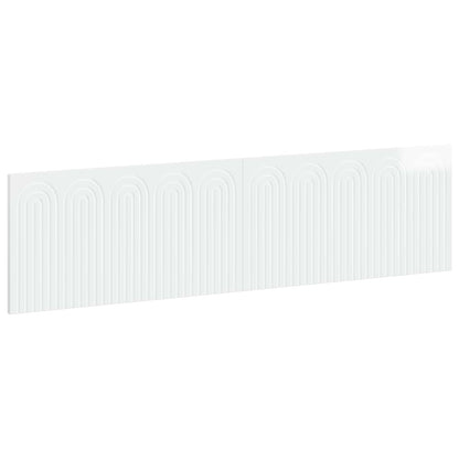 vidaXL Wall-Mounted Headboard ALKMAAR High Gloss White Engineered Wood