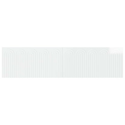 vidaXL Wall-Mounted Headboard ALKMAAR High Gloss White Engineered Wood