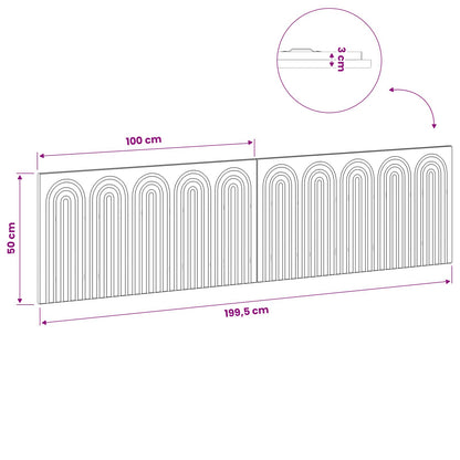 vidaXL Wall-Mounted Headboard ALKMAAR Old Wood Engineered Wood