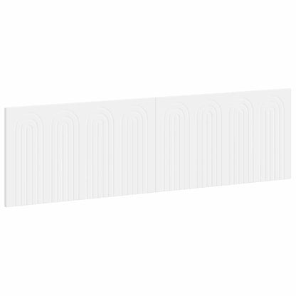 vidaXL Wall-Mounted Headboard ALKMAAR White Engineered Wood