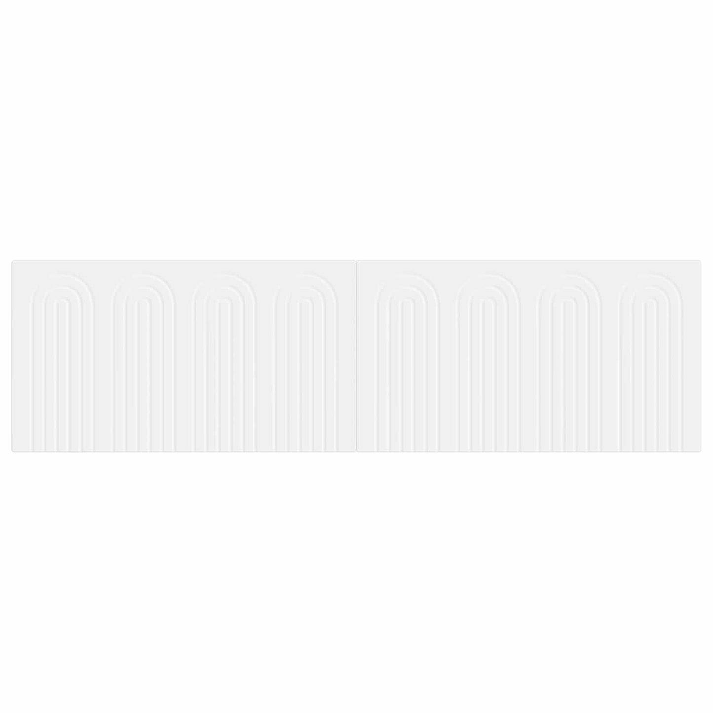 vidaXL Wall-Mounted Headboard ALKMAAR White Engineered Wood