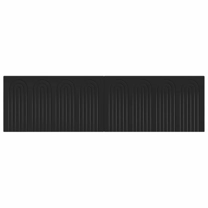 vidaXL Wall-Mounted Headboard ALKMAAR Black Engineered Wood