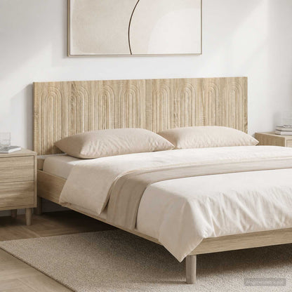 vidaXL Wall-Mounted Headboard ALKMAAR Sonoma Oak Engineered Wood
