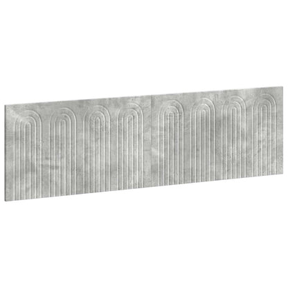 vidaXL Wall-Mounted Headboard ALKMAAR Concrete Grey Engineered Wood