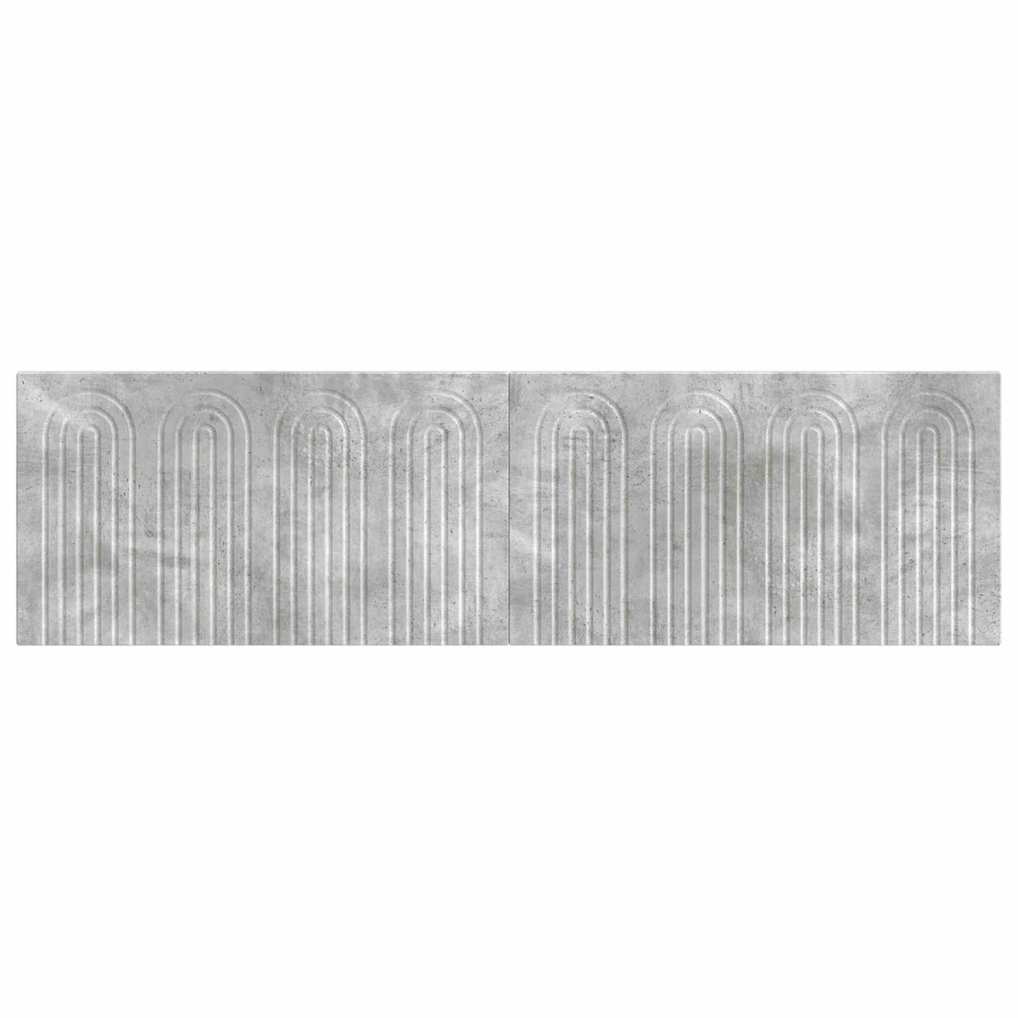 vidaXL Wall-Mounted Headboard ALKMAAR Concrete Grey Engineered Wood