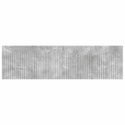 vidaXL Wall-Mounted Headboard ALKMAAR Concrete Grey Engineered Wood