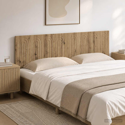 vidaXL Wall-Mounted Headboard ALKMAAR Artisan Oak Engineered Wood