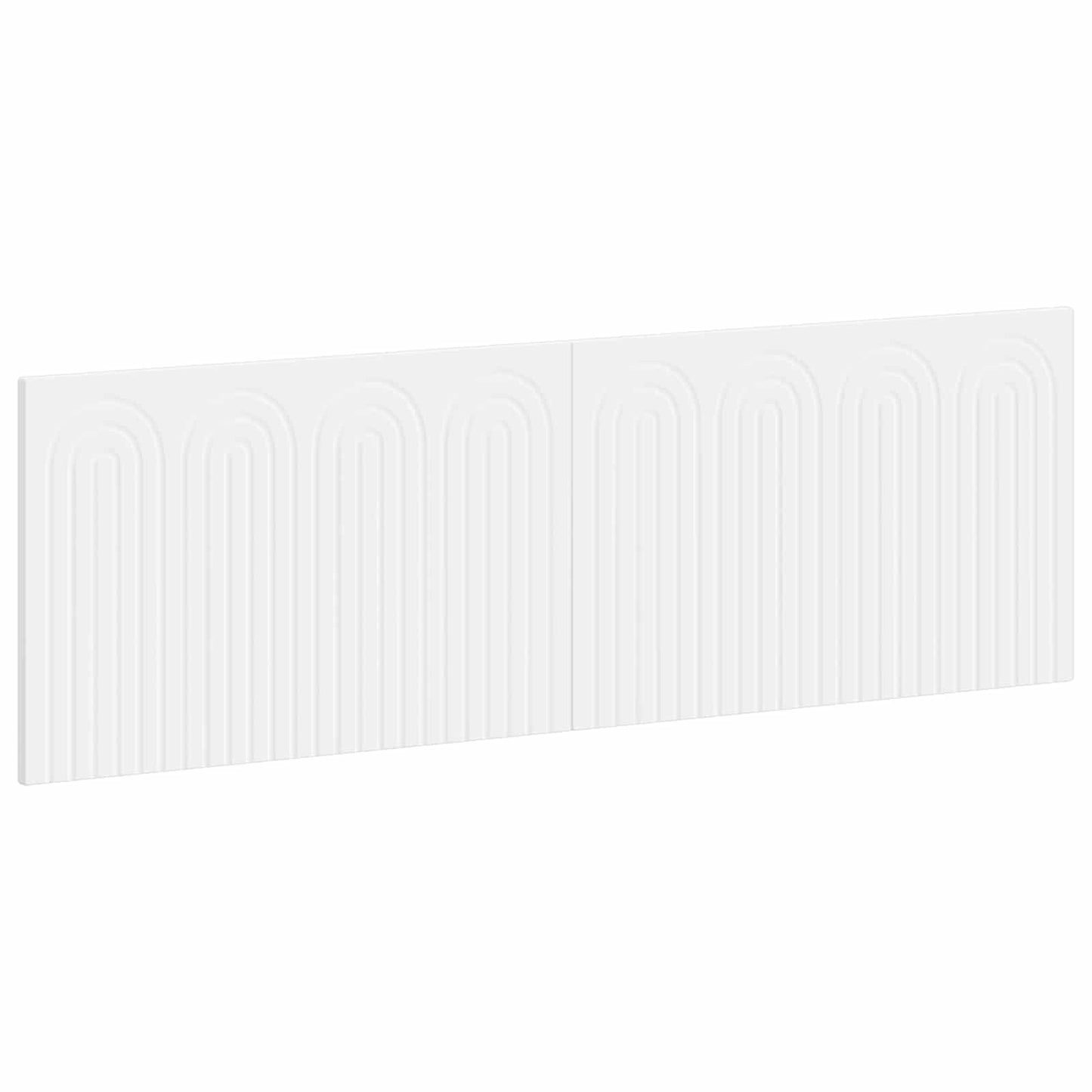 vidaXL Wall-Mounted Headboard ALKMAAR White Engineered Wood