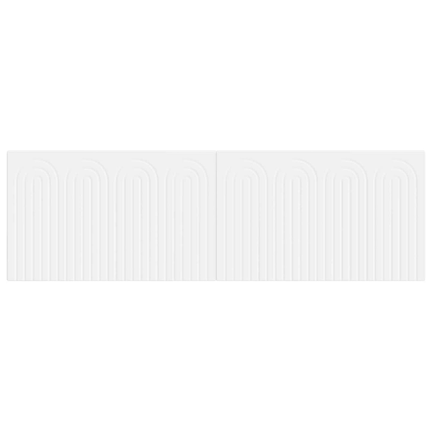 vidaXL Wall-Mounted Headboard ALKMAAR White Engineered Wood