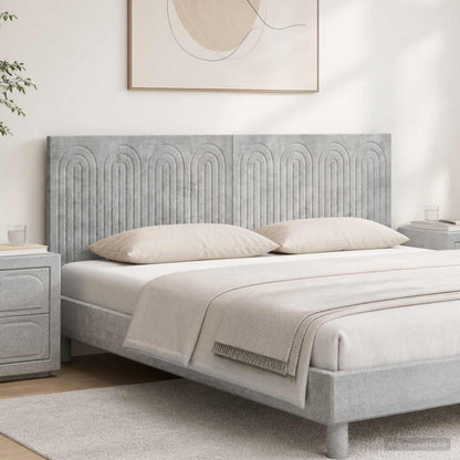 vidaXL Wall-Mounted Headboard ALKMAAR Concrete Grey Engineered Wood
