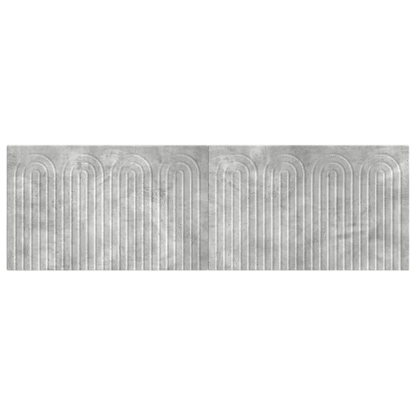 vidaXL Wall-Mounted Headboard ALKMAAR Concrete Grey Engineered Wood