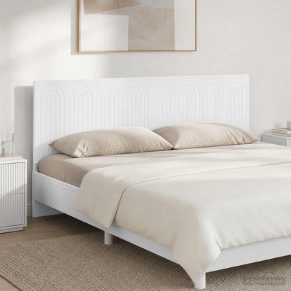 vidaXL Wall-Mounted Headboard ALKMAAR High Gloss White Engineered Wood
